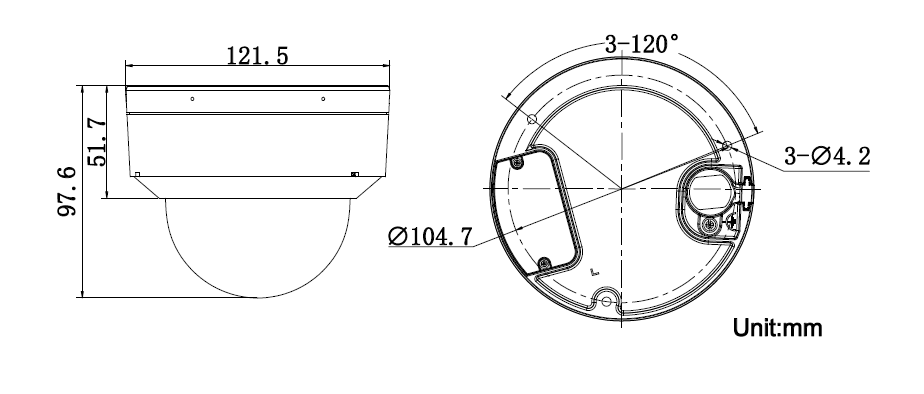 DS-2XD8D46F/HCD-IS(2.8mm)(B)產(chǎn)品尺寸