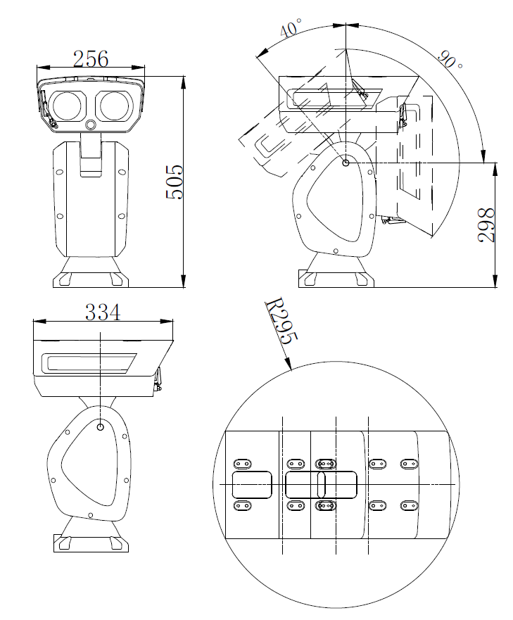 iDS-2DY9280I2AX-A(T5)產(chǎn)品尺寸