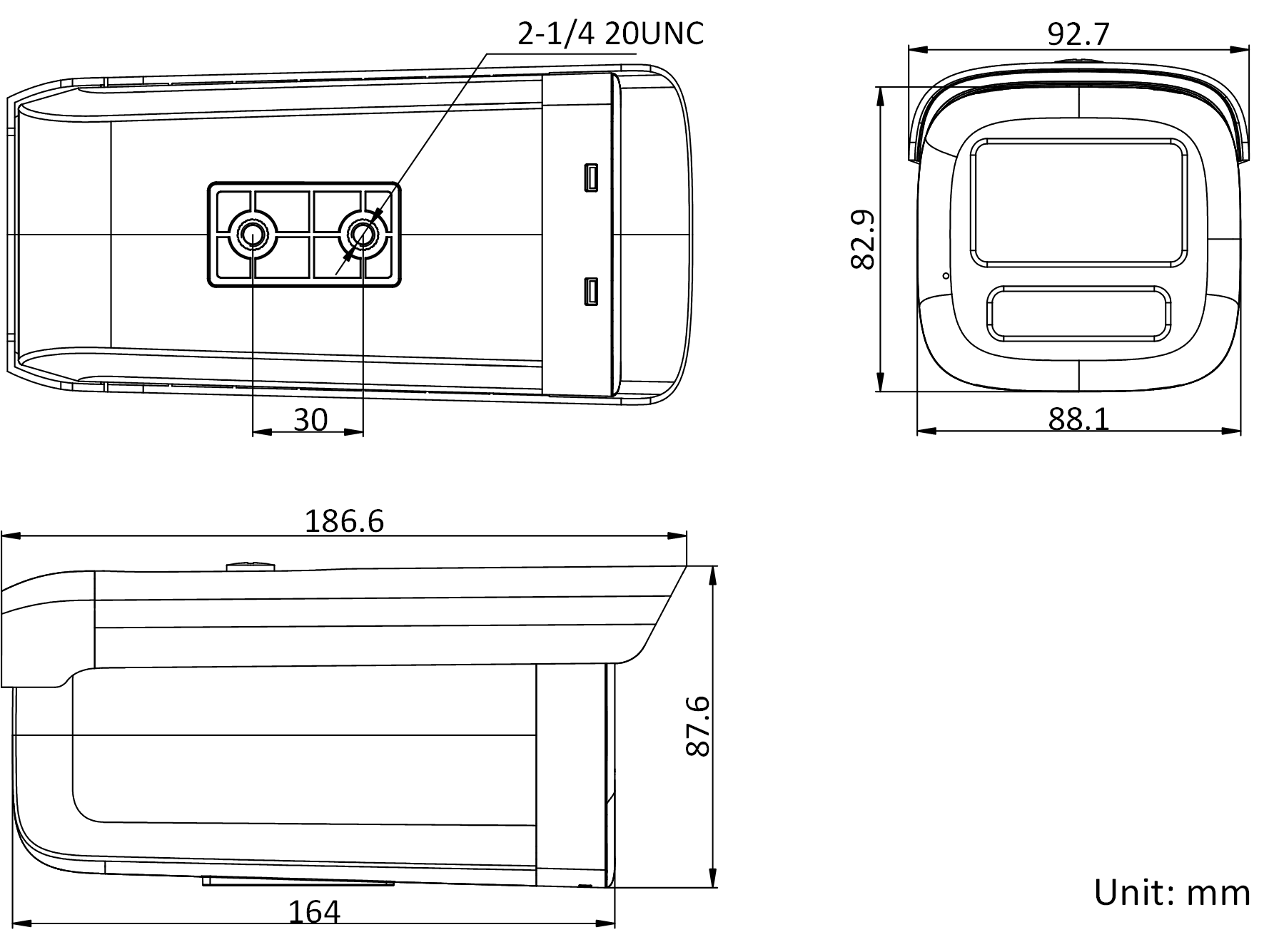 DS-2CD2T26E(D)WDV3-L產品尺寸