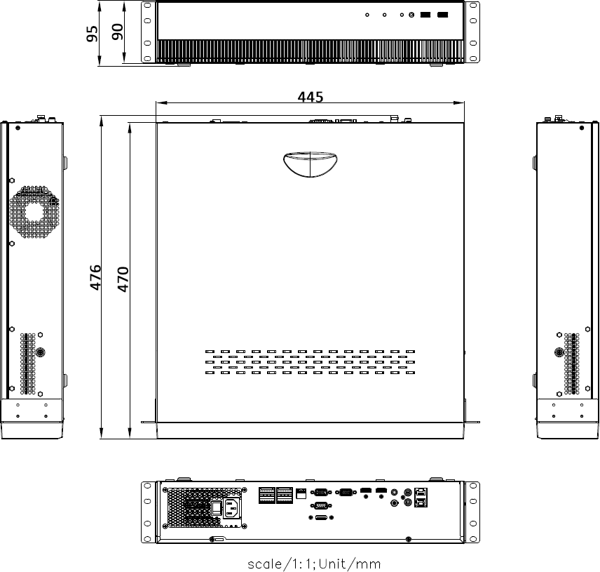 DS-8600N-K8-V2產(chǎn)品尺寸